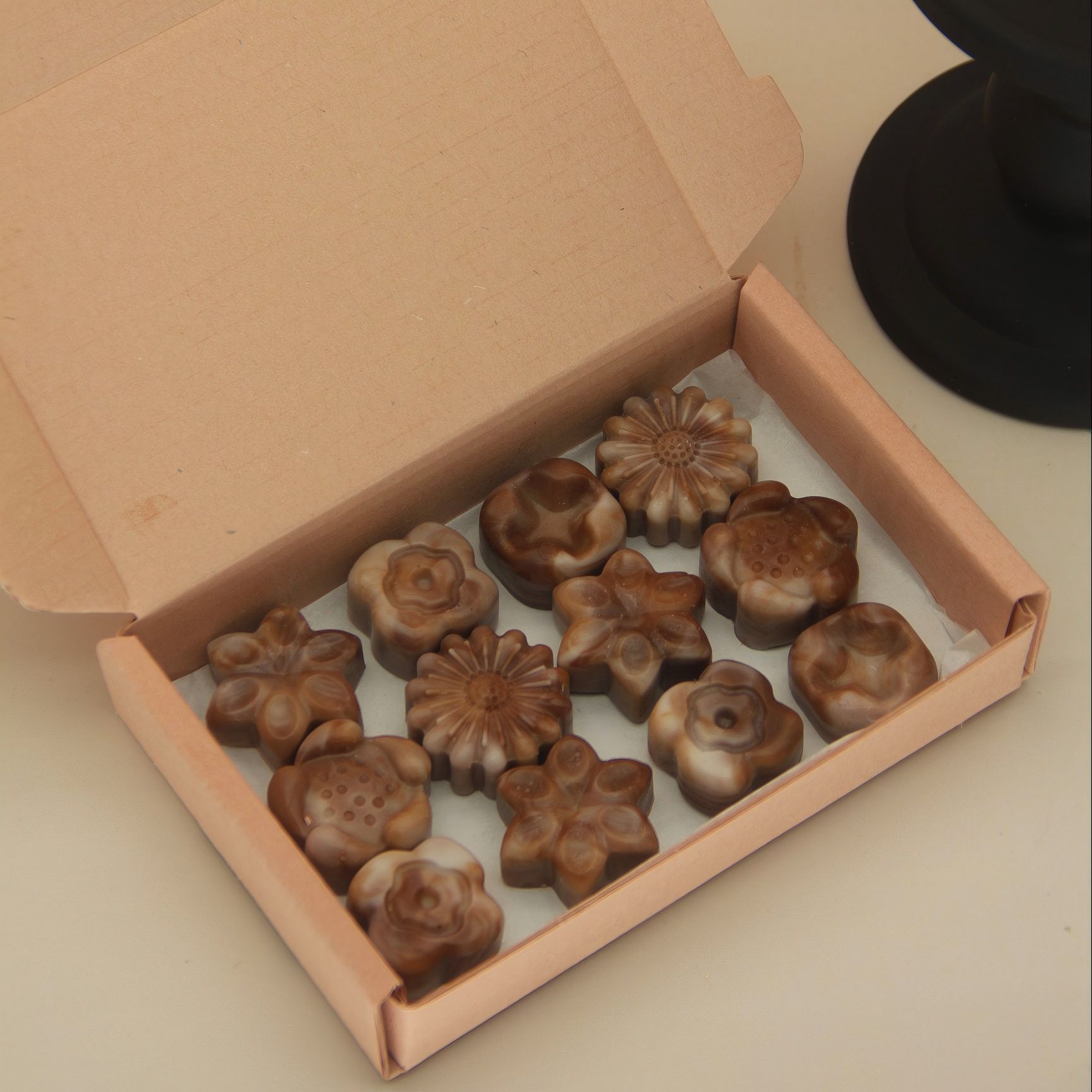 Pastilhas de cera aromática chocolate para queimador presente_voghion.com