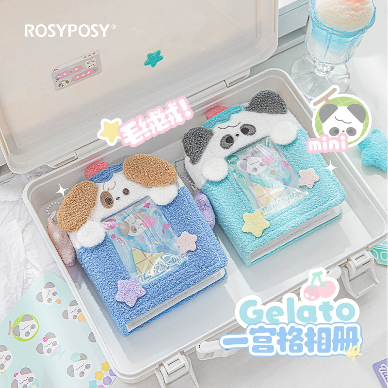 Плюшевый мини-альбом Gelato rosyposy для девочки, охотится за маленькой карточкой на тротуаре