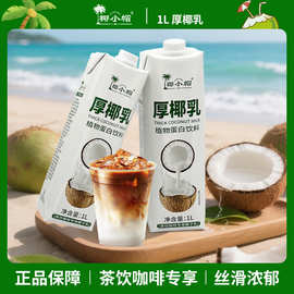 厚椰乳1L*2盒生椰拿铁生椰乳椰浆生椰乳工厂直发奶茶咖啡专用奶