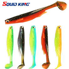 仿真鱼软饵路亚饵双色鲈鱼饵鳜鱼饵10.1厘米渔具一包