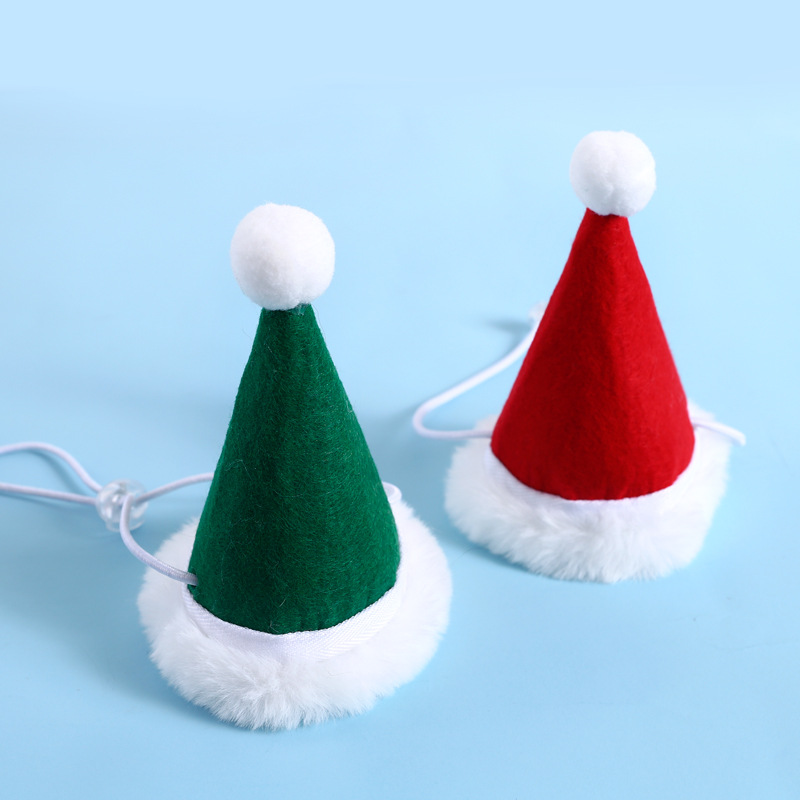 180g Weight Costume Props Event & Party Supplies Pet Hat Type Of Pet Supplies 1 Piece Quantity Daily Occasion Nonwoven Material Christmas Festival Color Block Pattern All Seasons Season Simple Style Style Simple Style Nonwoven Christmas Color Block Pet Hat 4