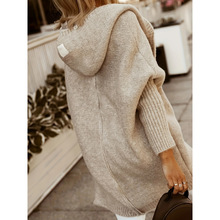 W 34474 Plus Size Hooded Knit Cardigan ������ñ��֯����