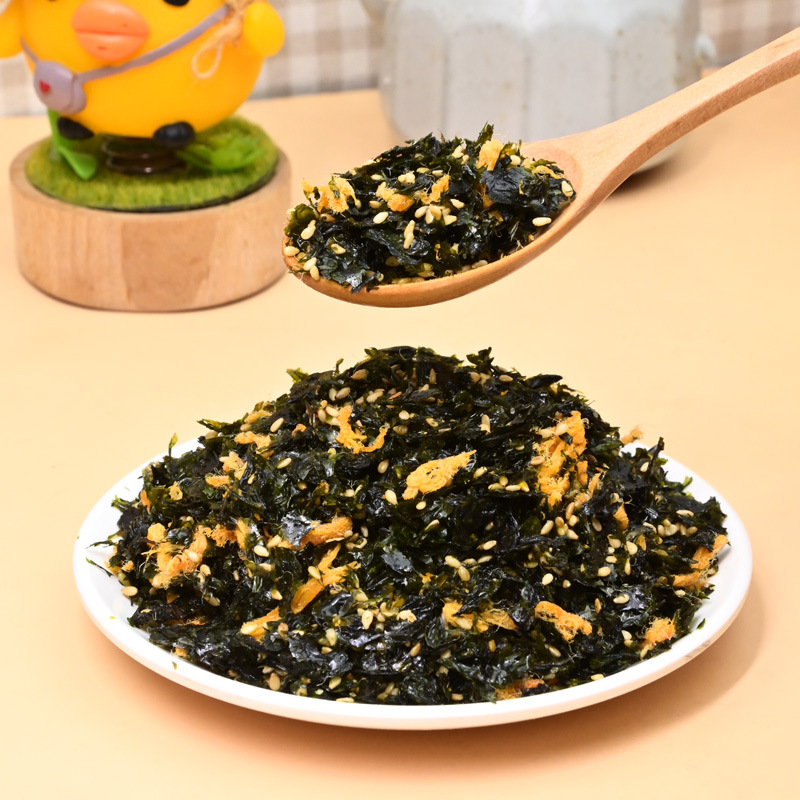 Wholesale 250g Baby Children Pregnant Sesame Meat Floss Rice Bowl Nori Crumbles Sushi Rice Balls Ready-to-eat Nori Rice Bowl