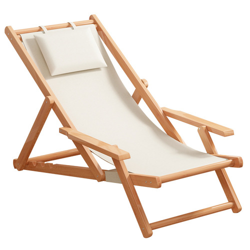 Beach chair foldable camping chair outdoor chair portable backrest chair lounge chair home use leisure comfortable cool chair