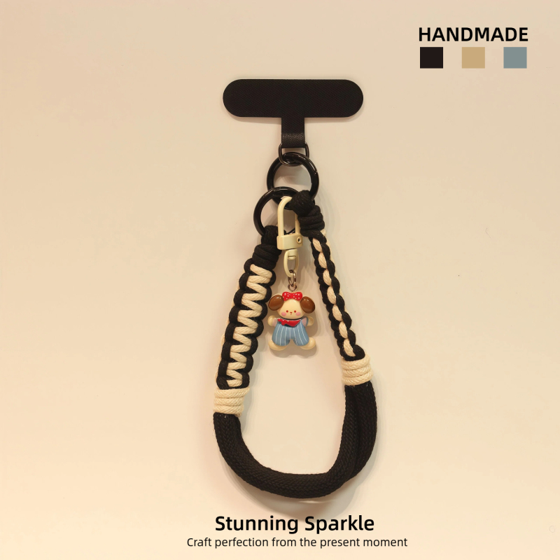 New Creative Puppy Capybara Short Phone Lanyard Universal Phone Case Versatile Anti-Loss Wrist Strap Accessory