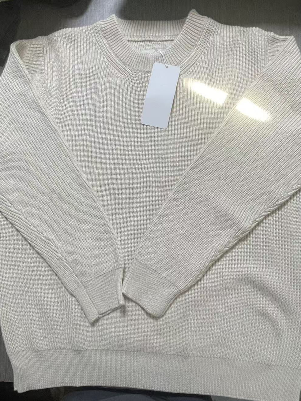 2026 New Style Solid Color Round Neck Loose Knit Sweater Fashion Trendy Long-Sleeve Unisex Sweater Simple Couple's Versatile Sweater