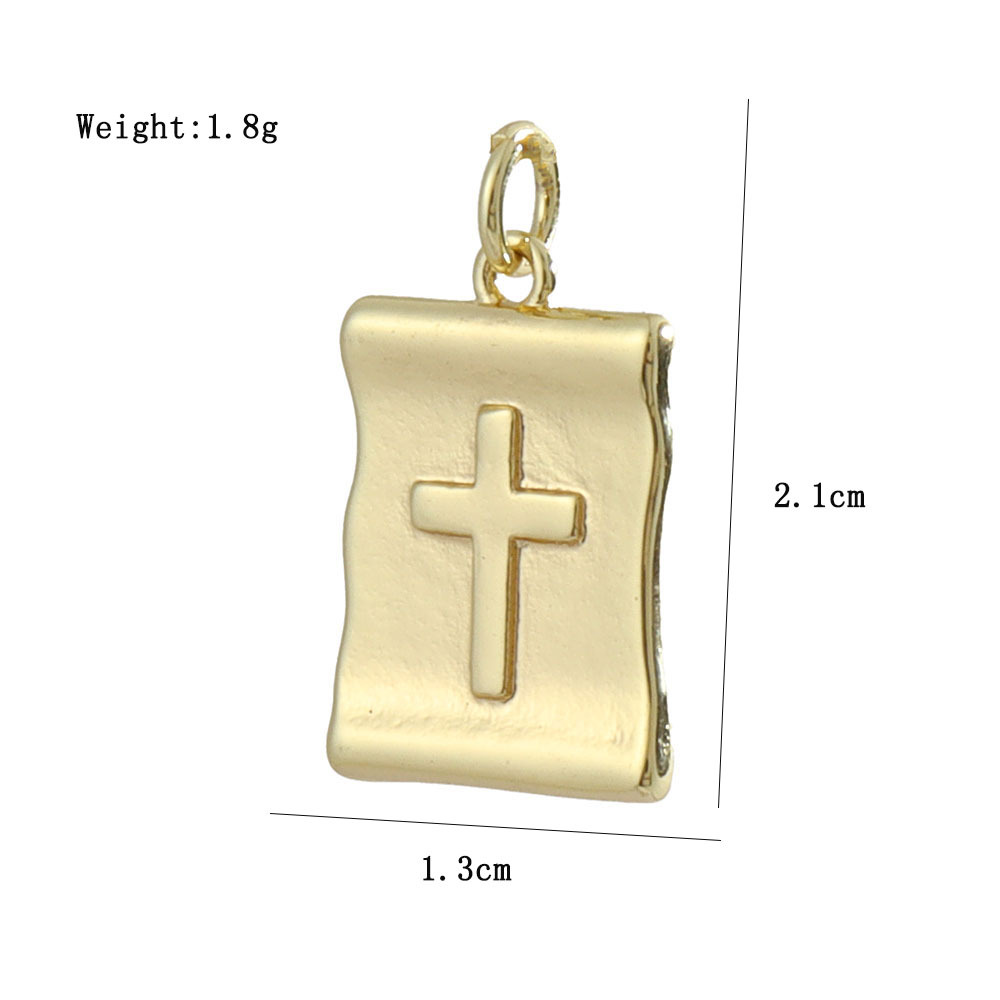 3g Weight Pendant Jewelry Making Type 14*26mm Jewelry Making Size Gold Plated Plating Material Zircon Inlay Material DIY Jewelry Accessories Classification 1 Piece Quantity Copper Material Human, Cross, Virgin Mary Pattern Inlay Design Vintage Style, Religion, Simple Style Style 1 Piece 14*26mm Copper Zircon Gold Plated Human Cross Virgin Mary Pendant 31