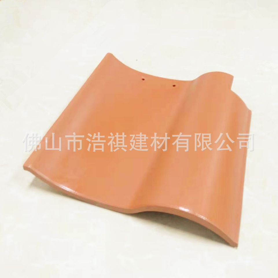 现货批发广东紫砂陶瓦 310朱砂红西瓦s瓦 屋面陶瓷瓦琉璃瓦工程瓦
