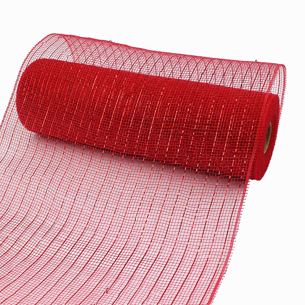 En stock al por mayor borde parrilla PP malla Navidad guirnalda haciendo guirnalda material decorativo malla Halloween