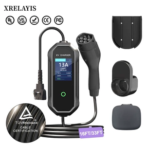 Britaniya Standartı Şarj Pili 13A Portativ Şarj Tapançası 2.99Kw Type2 Sürətli Şarj