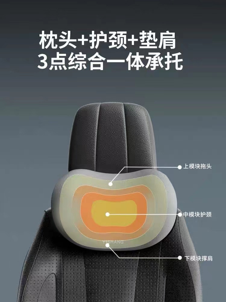 Wholesale Car Neck Pillow, Waist Pillow, Office Sedentary Waist Cushion, Car Memory Foam Lumbar Pillow, Cross-Border