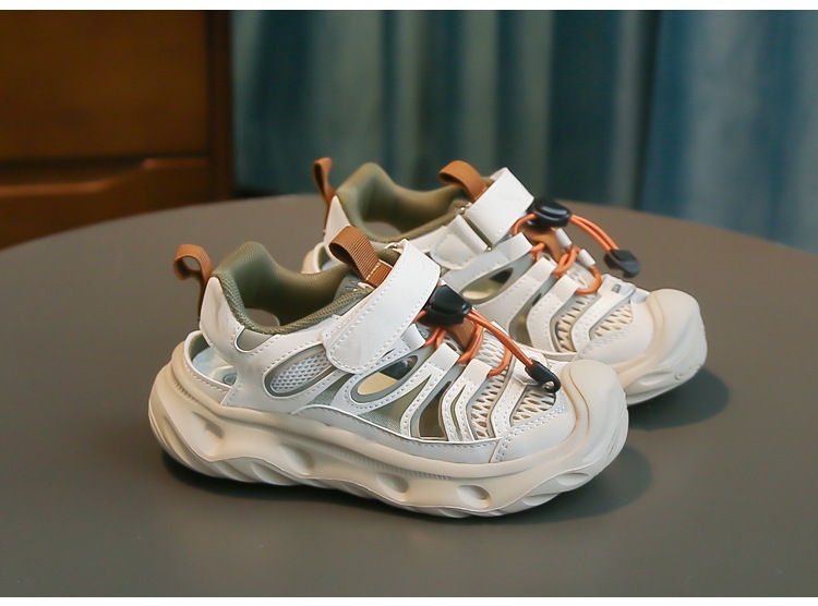 Lightweight Breathable Childrens Sandals Closed Toe Beach Shoes_voghion.com
