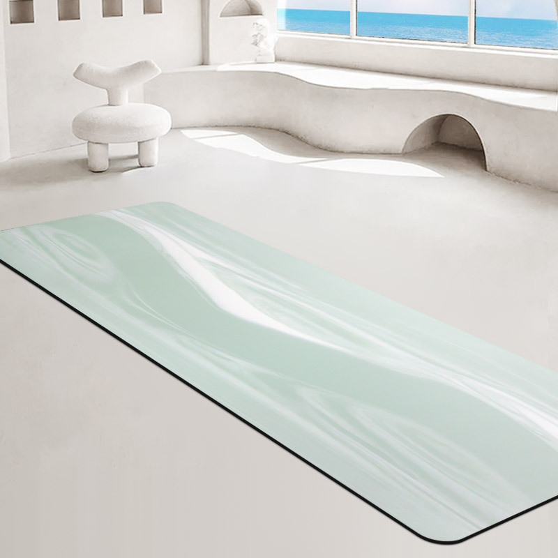 Camouflage Colored PU Natural Rubber Yoga Mat Sweat Absorbing Non-slip Sports Fitness Local Heroes Mat Professional Home Shop