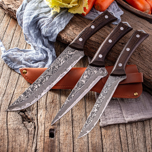 67-layer Damascus steel VG10 forging slaughter bone cutting knife cutting pork, mutton and sliced fish cross-border
