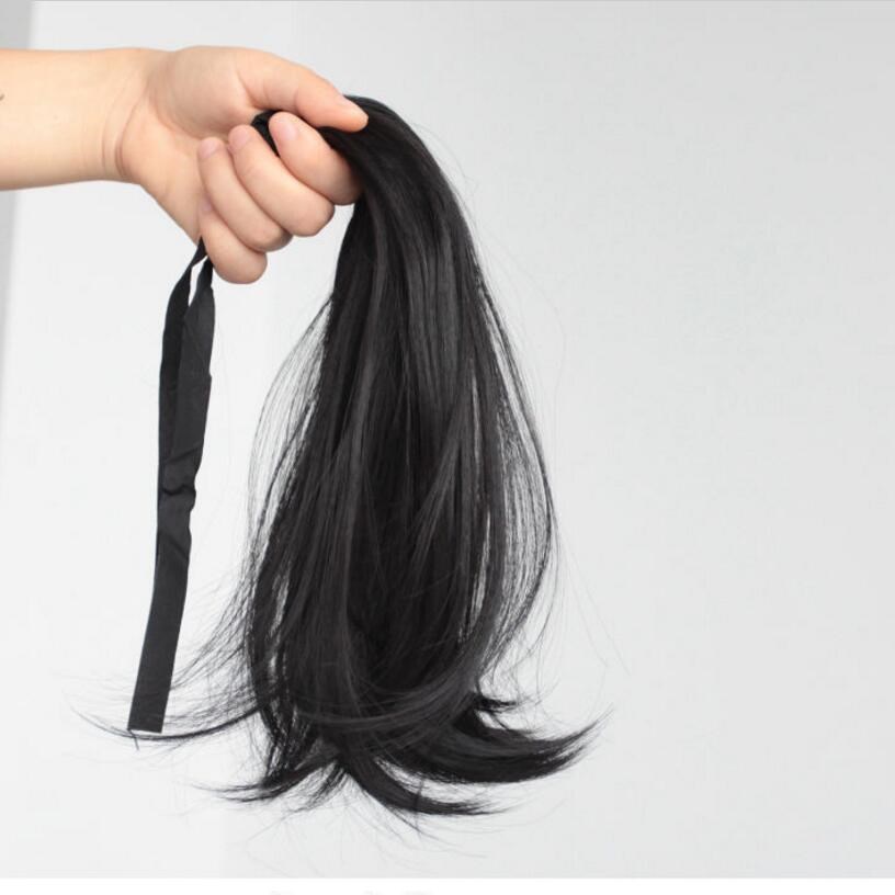 Clip de pelo artificial alta Cola de Caballo peluca hembra natural micro-volumen simulación luz Correa peluca Cola de Caballo trenza al por mayor