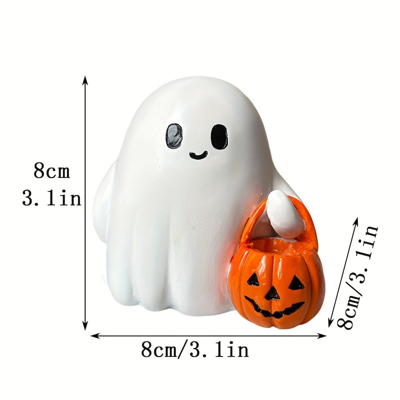 クロスボーダーハロウィン小さなゴースト装飾品クリエイティブホームデコレーションかわいいゴーストデスクトップ装飾品樹脂工芸品|undefined
