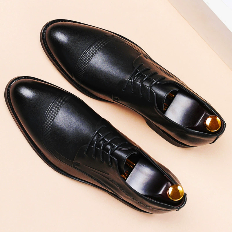 Маленькие кожаные повседневные туфли для бизнеса весной