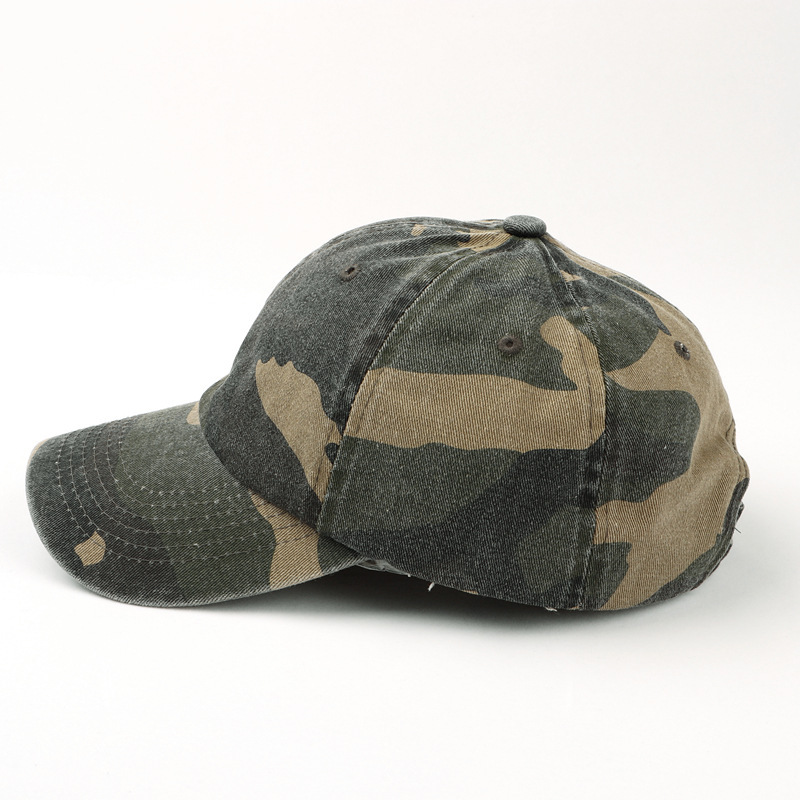 Benutzerdefinierte Stickerei Logo Soft Cap Dschungel Camo Baumwolle Baseball Caps Unisex Camouflage Outdoor Sport Schirmmütze für Wandern Jagd – Detail 4