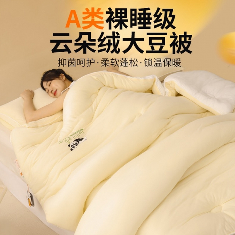 Soybean Quilt, Class a Maternal and Infant Grade Winter Quilt, Thickened Warm Quilt, Quilt Core, Dormitory Quilt, Spring and Autumn Bedding, Gift Box