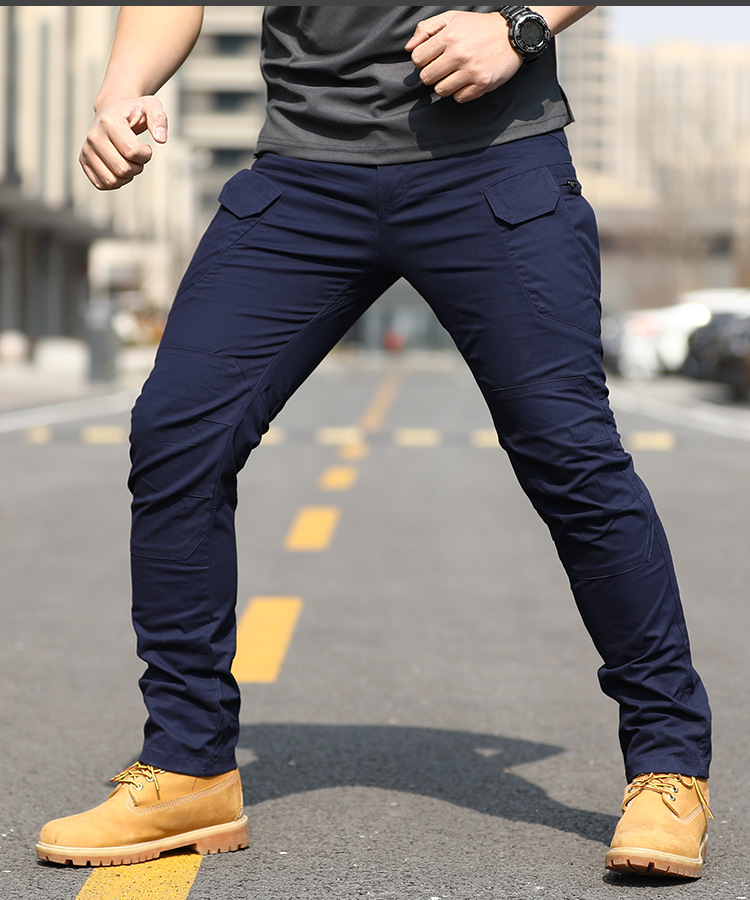 Men's Solid Color Sports Regular Fit Cargo Pants display picture 5