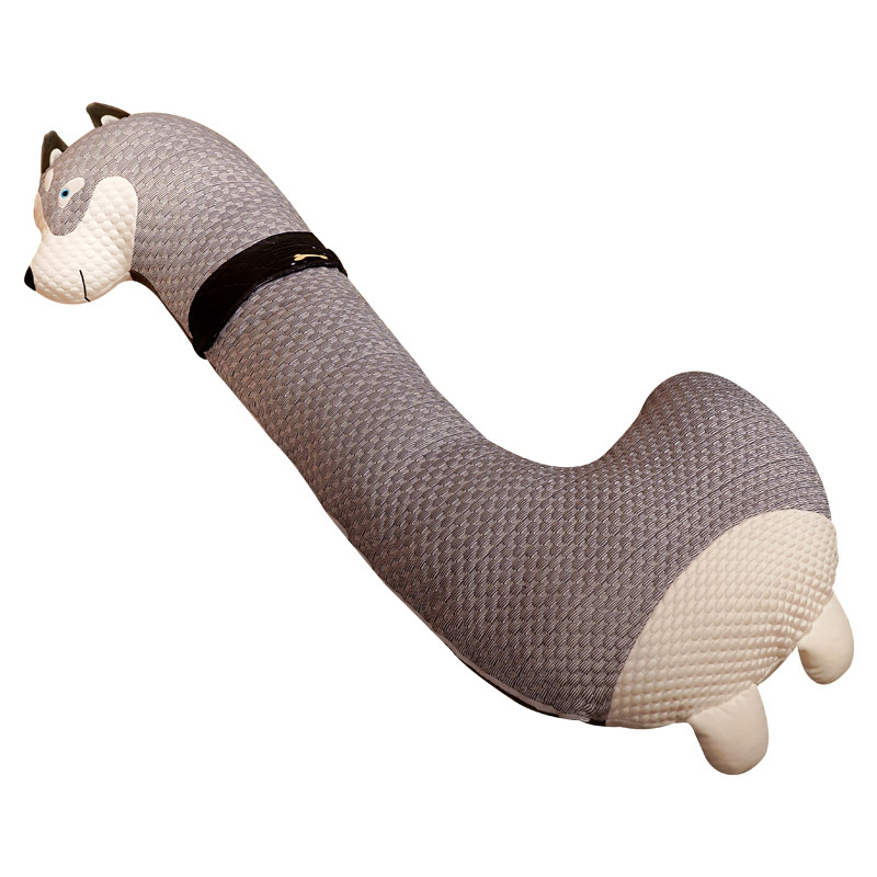 Ganso blanco grande pato de juguete felpa calmante muñeca cama almohada seda del hielo chica dormir pierna clip muñeca trapo