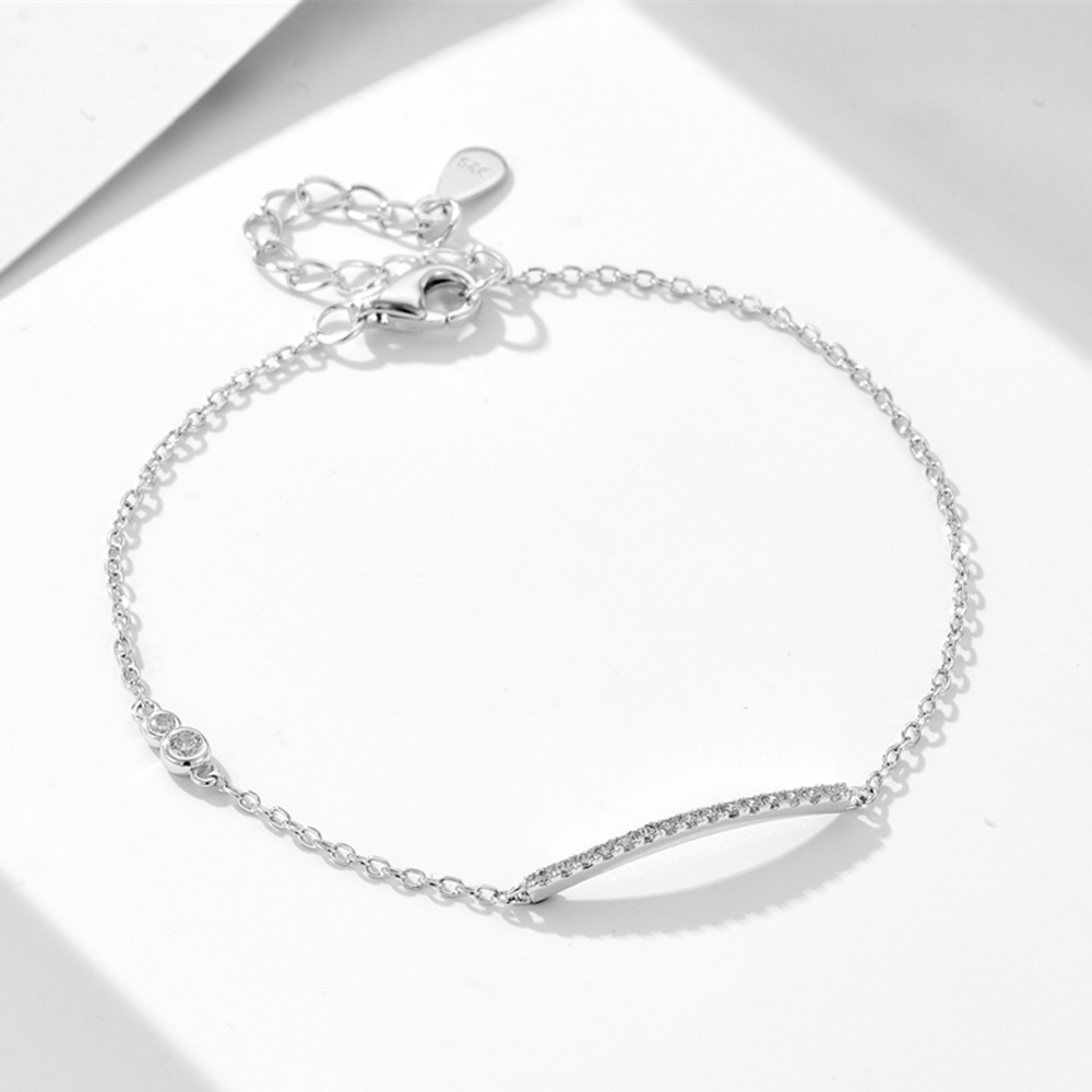 S925 pulsera de lujo ligera de alta calidad de plata de ley, cadena de diseño de nicho de genes europea y americana, joyería de plata de estilo frío simple