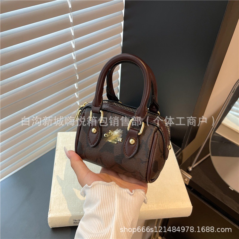蔻家手提包女新款高级印花枕头包跨境外贸零钱包迷你包包批发|undefined