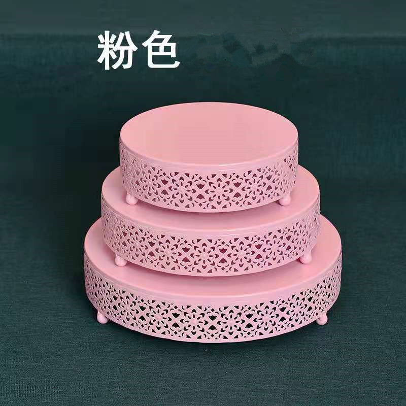 Creativo estilo europeo oro hueco estante de pastel de boda props mesa de postres decoración de postres tienda de postres refrigerio combinación de estante de pastel