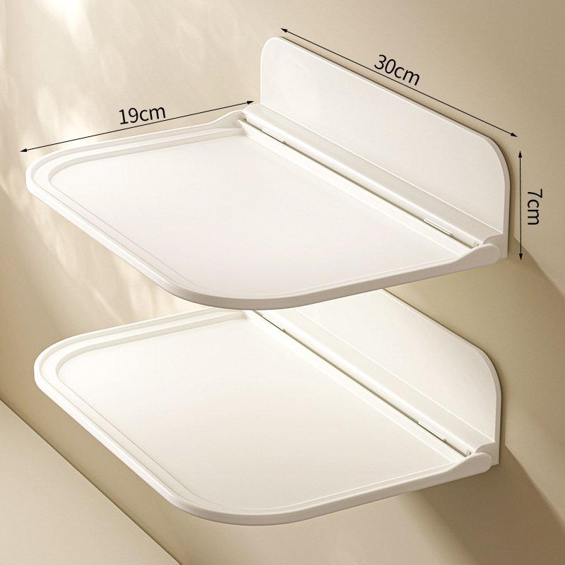 흰색 대형 2개 [접이식, 구멍 뚫지 않고 벽걸이형] ✦ ✦