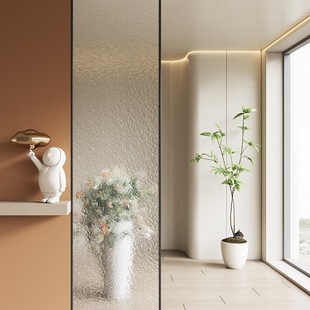 Changhong Art Glass Partition Screen Living Room Bathroom Entrance Screen Modern Casual Water Ripple Screen Sω