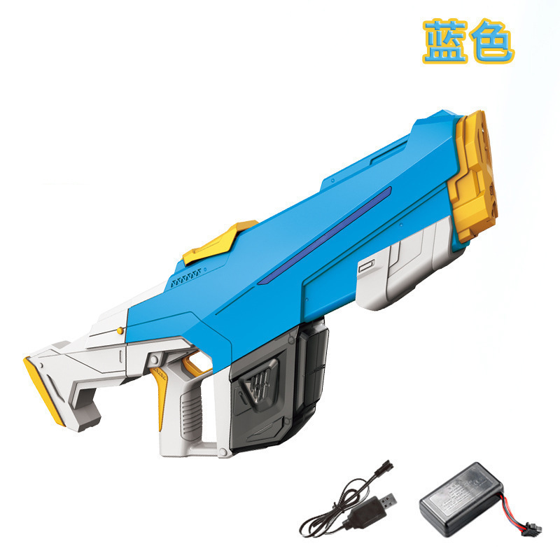 Pistola de agua eléctrica de pulso transfronterizo de alta capacidad de alta presión de agua de agua automática de absorción de agua para niños, niñas y niños pistola de juguete de agua