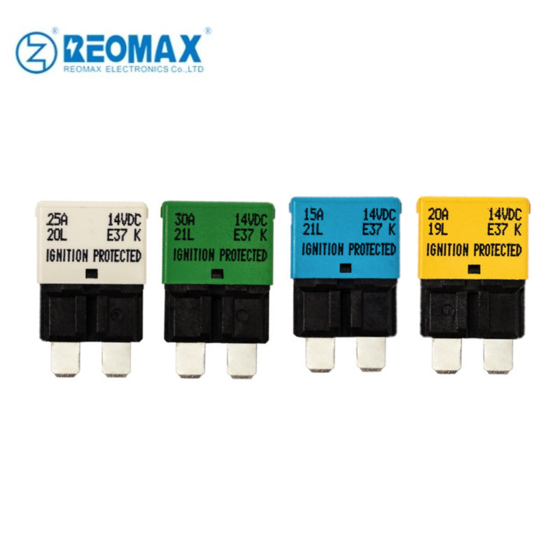 Self-healing car plug fuse 14V/28Vdc medium fuse automatic reset 5A-30A