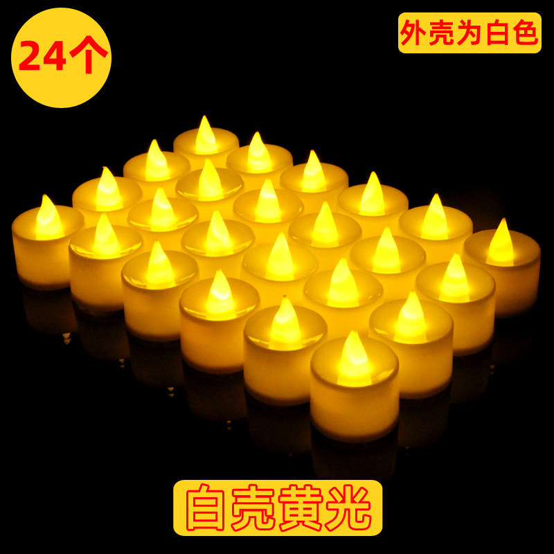 Cross-border Smokeless LED Electronic Candle Light Romantic Multicolor Heart-shaped Birthday Party Wedding Decoration Creative Small Ornament