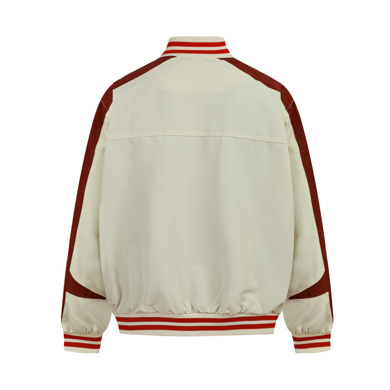 Abbigliamento maschile Gioventù Asciugamano ricamato con lettere Giacca larga ricamata Giacca casual Dopamine Colorblock da uomo e da donna Marchio di moda autunnale_voghion.com