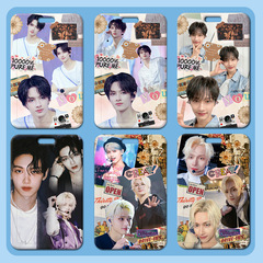 文俊輝卡套批發塑料滑蓋學生校牌飯卡胸牌小卡工作證卡套門禁公交