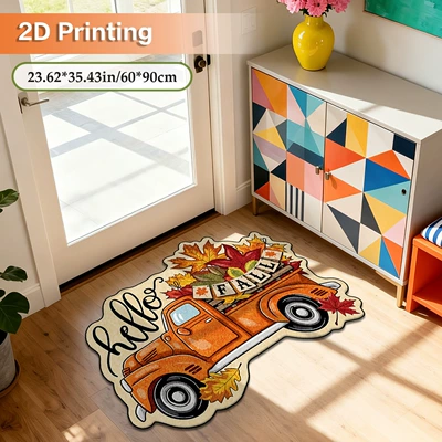 floor mats, featuring a unique design and, Avtomobil döşəmə paspasları - 0903-autumn-small-car-5-4060cm-imitation-cashmere