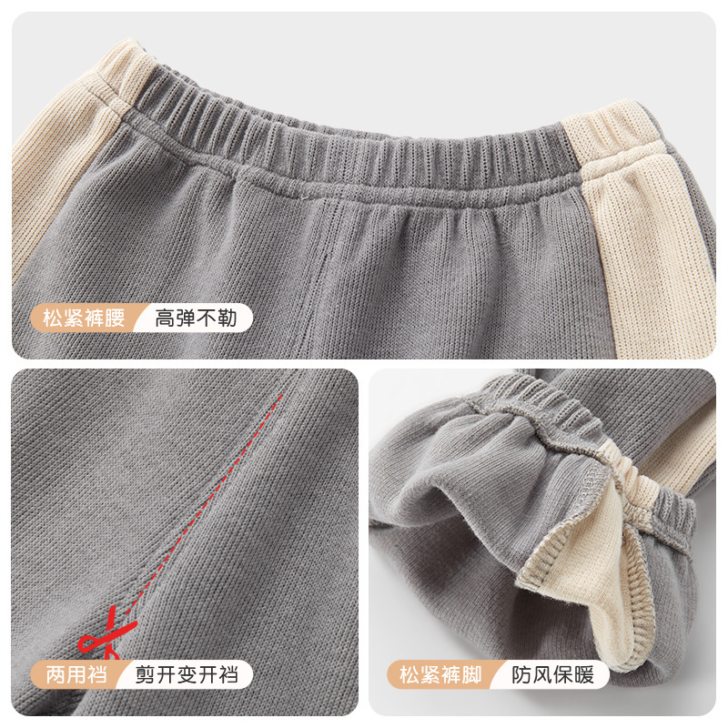 Pantalones para bebé para primavera y otoño, adecuados para niños y niñas de 1 a 2 años, pantalones largos informales para niños pequeños, pantalones deportivos para niños.