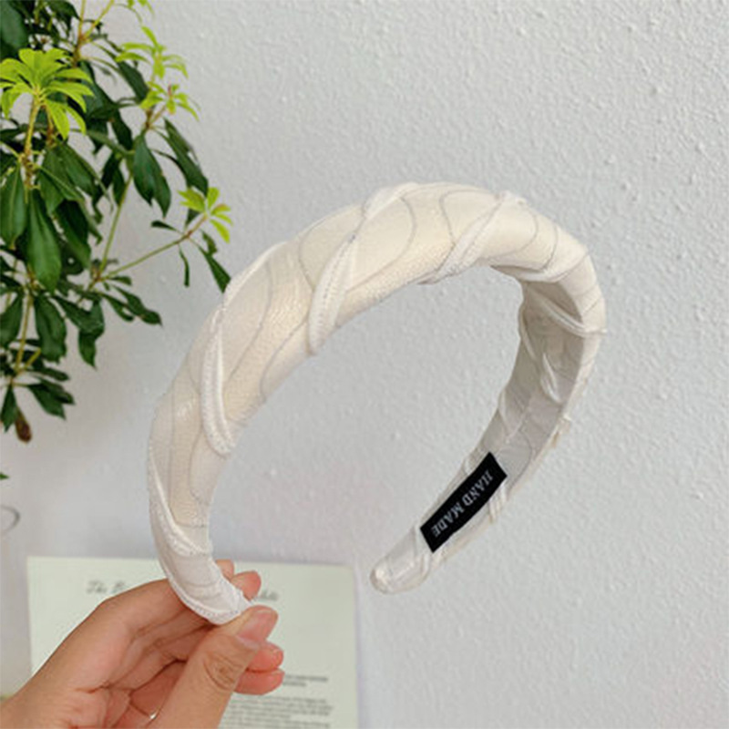 Solid Color Pattern Simple Style Solid Color Cloth Stripe Hair Band