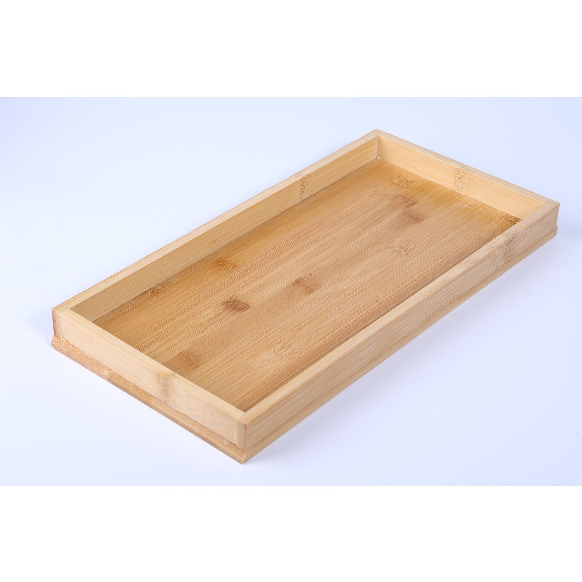 Sofá de bambú transfronterizo reposabrazos bandeja plegable de frutas y bocadillos bandeja de comedor de madera maciza sala de estar bandeja de almacenamiento doméstico
