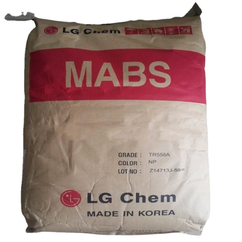 Высокопрочная MABS LG Chemistry TR-558ANP на белом фоне, литье под давлением, класс высокой ударной вязкости, огнезащитный класс, продажа бренда