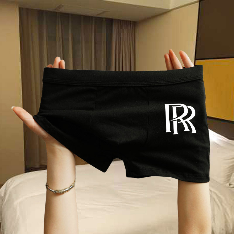 Men's Cotton Underwear 2026 New Style Boys' Boxer Briefs Men's Black Loose Fit Autumn and Winter