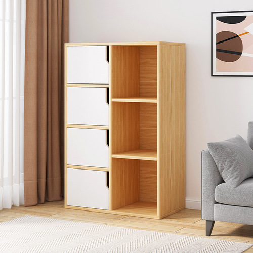 Bay window cabinet modern minimalist window sill balcony storage locker study bedroom wall-mounted floor-standing multi-layer simple bookcase
