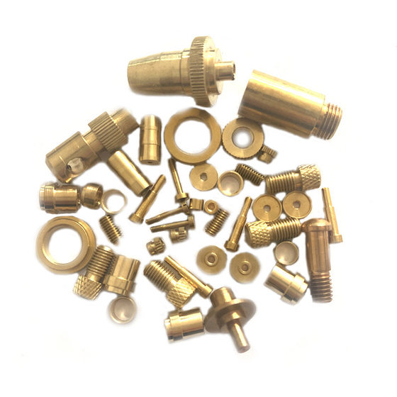 CNC Lathe Processing All Kinds of Copper Brass Sleeve Copper Joint Copper Nut Cap Copper Three-way Copper Accessories Manufacturer Processing
