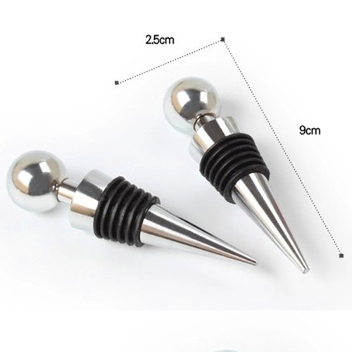 Wholesale creative zinc alloy round head six-wire red wine stopper, red wine stopper, fresh-keeping sealed wine bottle stopper