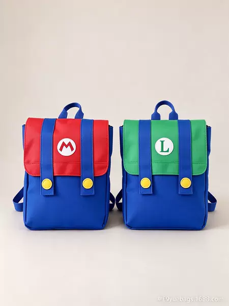 New Korean-Style Mary Color-Blocked Oxford Cloth Children's Backpack Cartoon Kindergarten Activity Gift Small School Bag