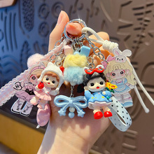 手工diy萌粒zorra手绳扣挂件可爱卡通少女心包包公仔玩偶挂饰批发