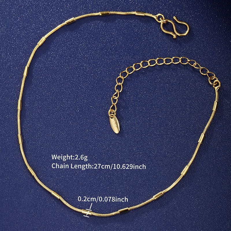 Xuping Jewelry Nueva moda de verano para mujer, tobillera con colgante cuadrado de aleación, accesorios para pies de estilo playero transfronterizo europeo y americano para mujer