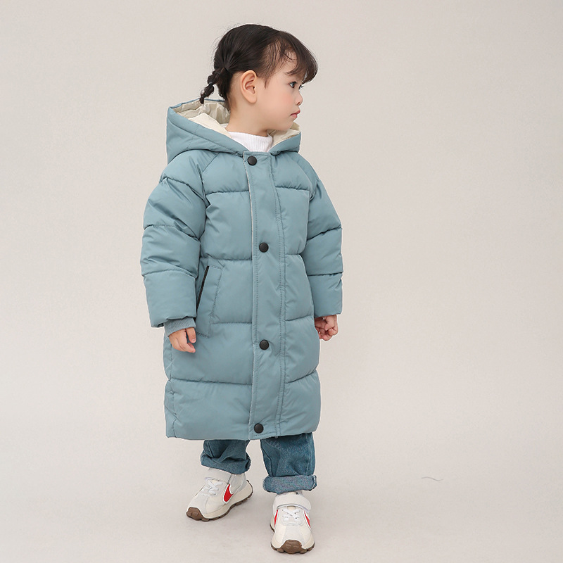 2024 ropa acolchada de algodón para niños ropa de invierno engrosada para hombres y mujeres ropa para niños mediana y grande abrigo grueso chaqueta acolchada de algodón para niños entrega de una pieza