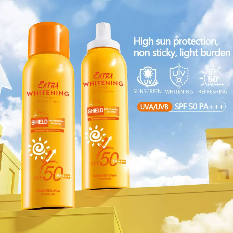 跨境爆款防晒喷雾学生高倍户外防晒霜SPF50PA+++sunscreen spray