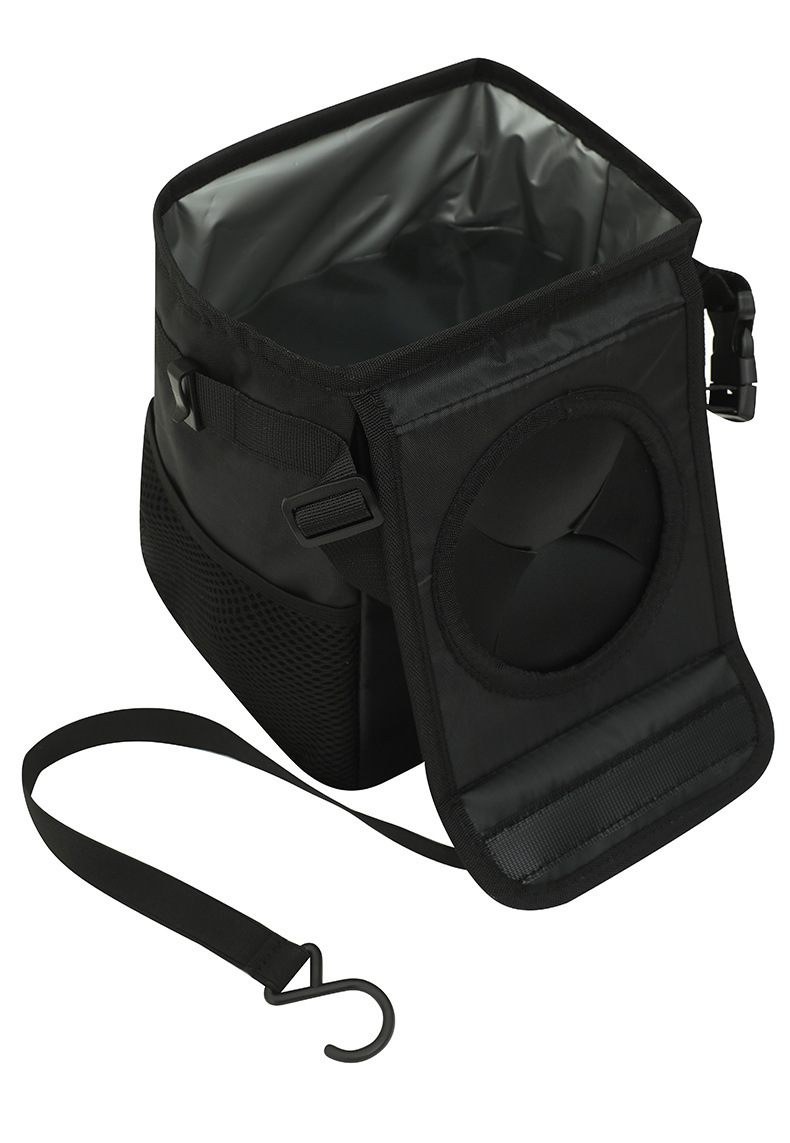 Car-Mounted Waterproof and Leak-Proof Foldable Multifunctional Storage Box with Lid and Seat Back Hanging Garbage Storage Box